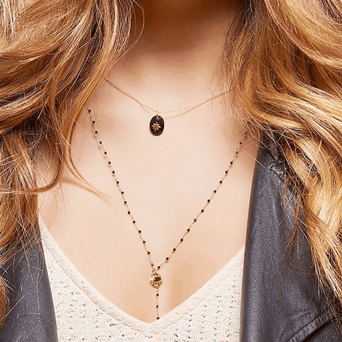 collier long fantaisie