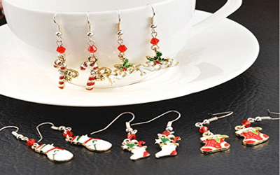 Des boucles d’oreilles Noël (Lot de 5 Paires )