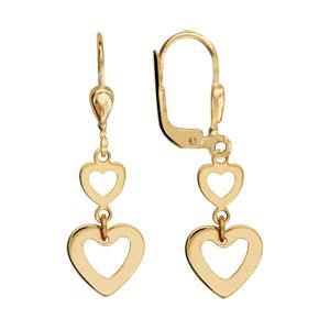 Boucles d'oreille plaqué or fermoir dormeuse