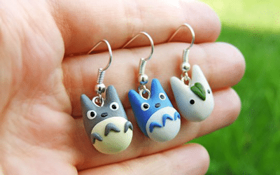Boucles d'oreilles totoro