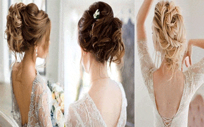 chignon décoiffé mariage
