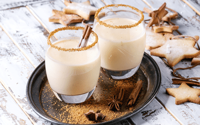 punch rhum ambre à base de jaunes d’œufs
