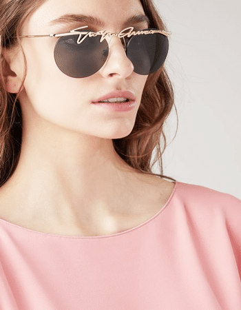 Lunettes de soleil rondes sans monture