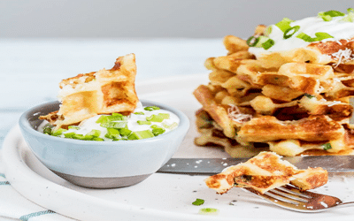 gaufre saumon fumé sauce aneth