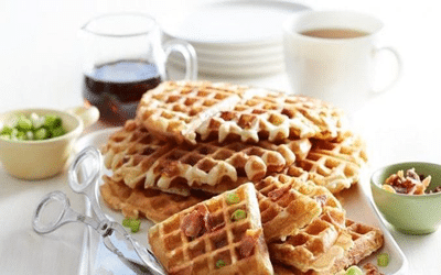 recette gaufre salée lardons