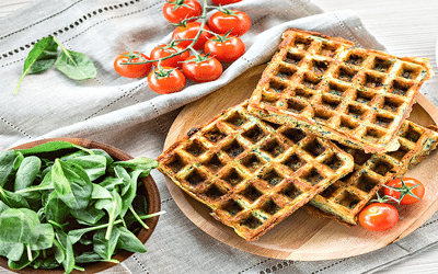 recette gaufre salée saumon fumé