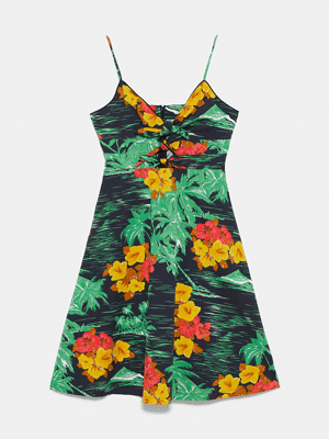 robe à imprimé fleuri