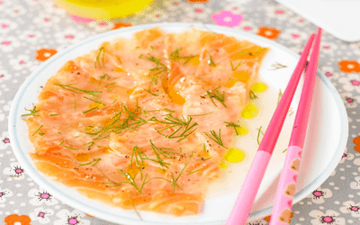 carpaccio de saumon
