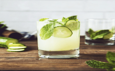 cocktail avec alcool avec concombre