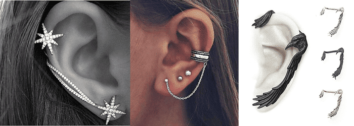 boucle d'oreille grimpante