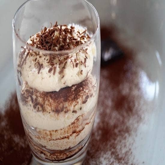 Dessert hiver “Chutes de neige dans un verre”
